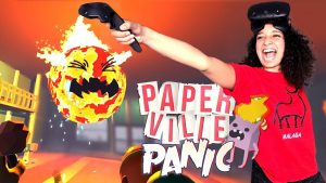 BECOME A FIREFIGHTER IN VIRTUAL REALITY! | PAPERVILLE PANIC VR gameplay (HTC Vive)