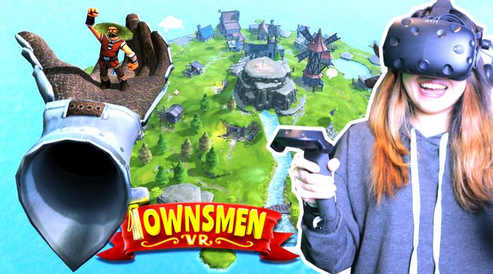 BUILD AND CONTROL YOUR OWN ISLAND! | Townsmen VR Gameplay (HTC Vive)